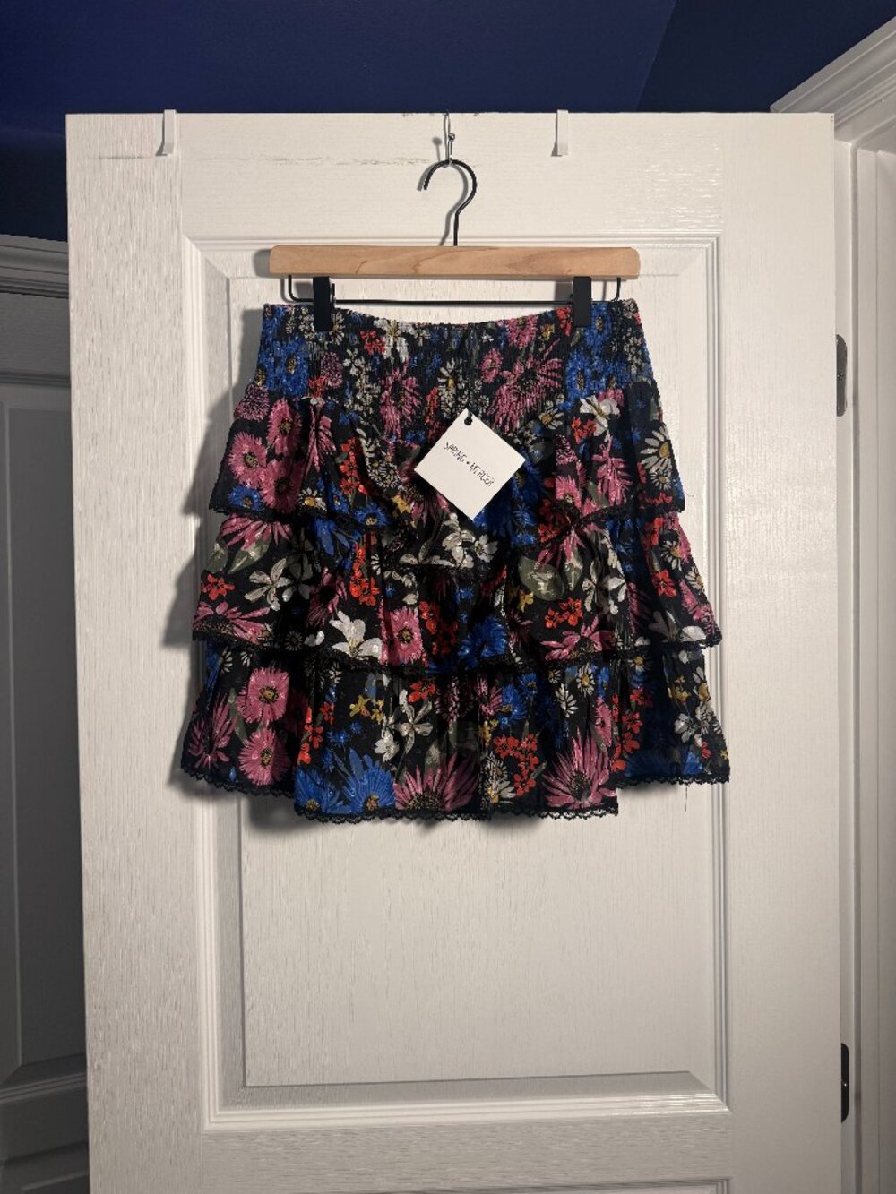 NWT - Spring + Mercer - Tiered Colorful Skirt - Size Large